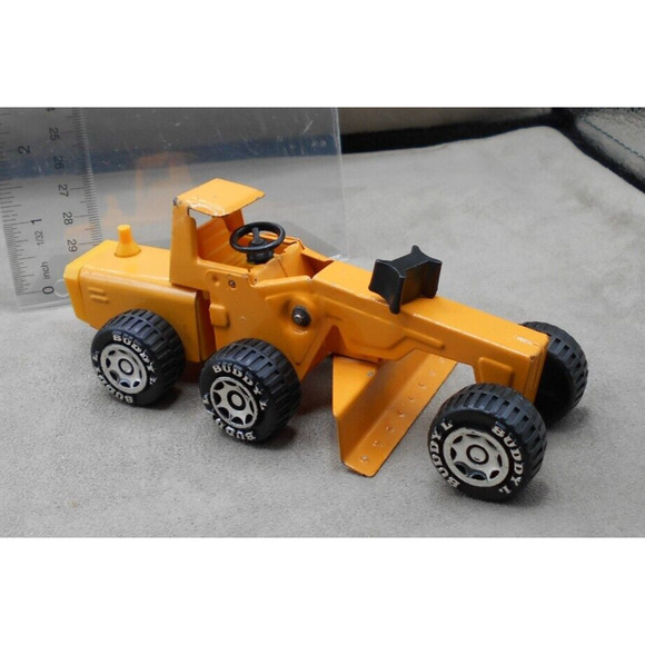 Buddy L 1979 Construction Road Grader Toy Brutes #467 Pressed Steel Toy - Picture 2 of 8